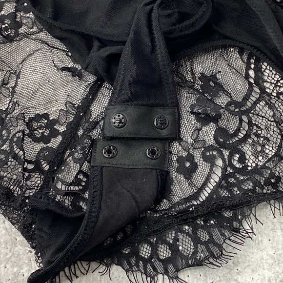 Free People Showoff bodysuit black halter sz S - Picture 7 of 7